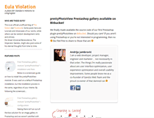 Tablet Screenshot of eulaviolation.com